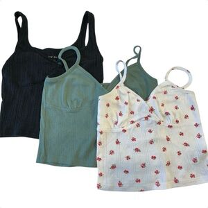 Cotton On/Aeropostale Blundle of 3 90's Babydoll Tanks,‎ XS/S